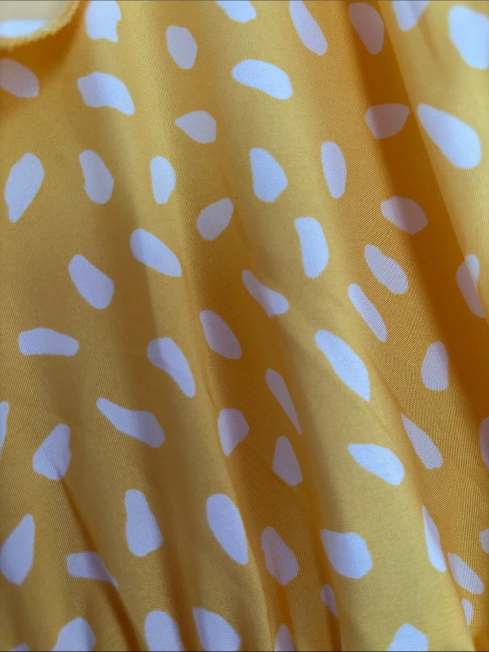Yellow Print Smocked-Waist Maxi Dress